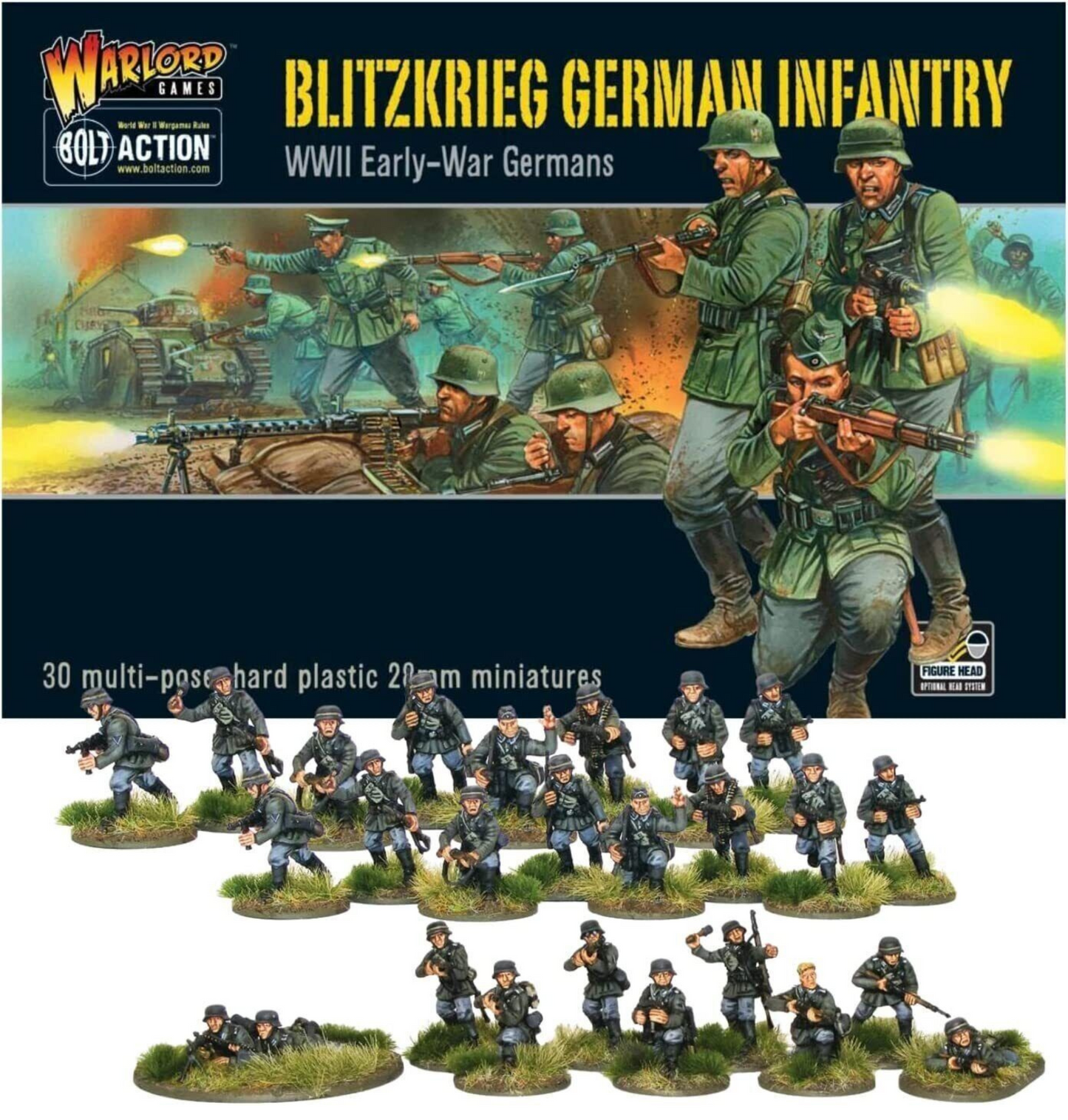 Bolt Action - Germany: Blitzkrieg German Infantry Set + Digital Guide: Battle of France