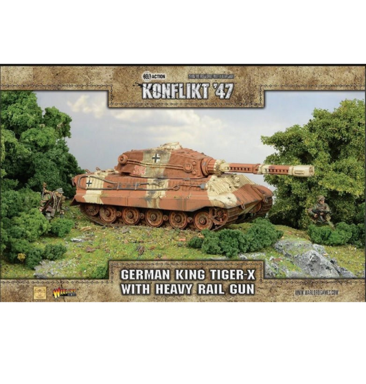 Konflikt' 47 - German: King Tiger-X with Heavy Rail Gun
