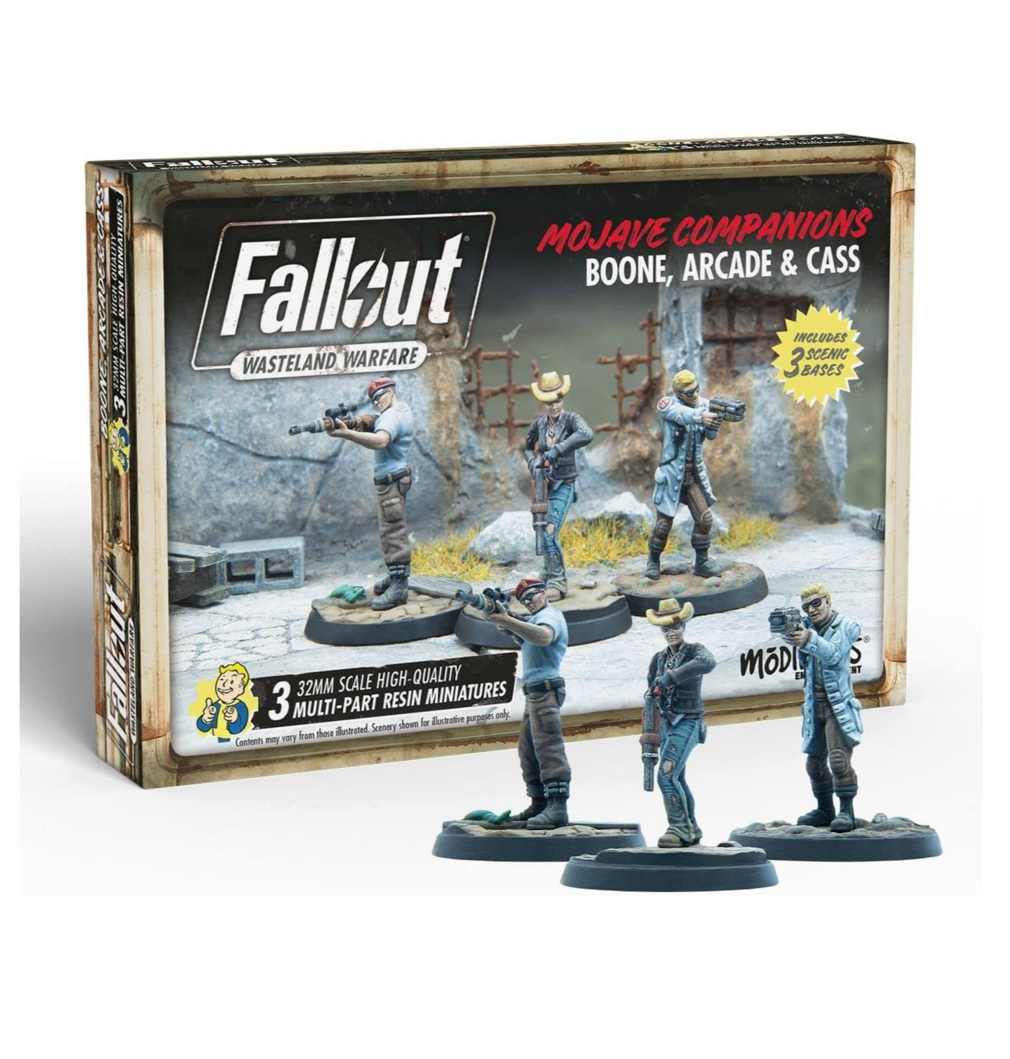 Fallout Wasteland Warfare: Boone, Arcade and Cass
