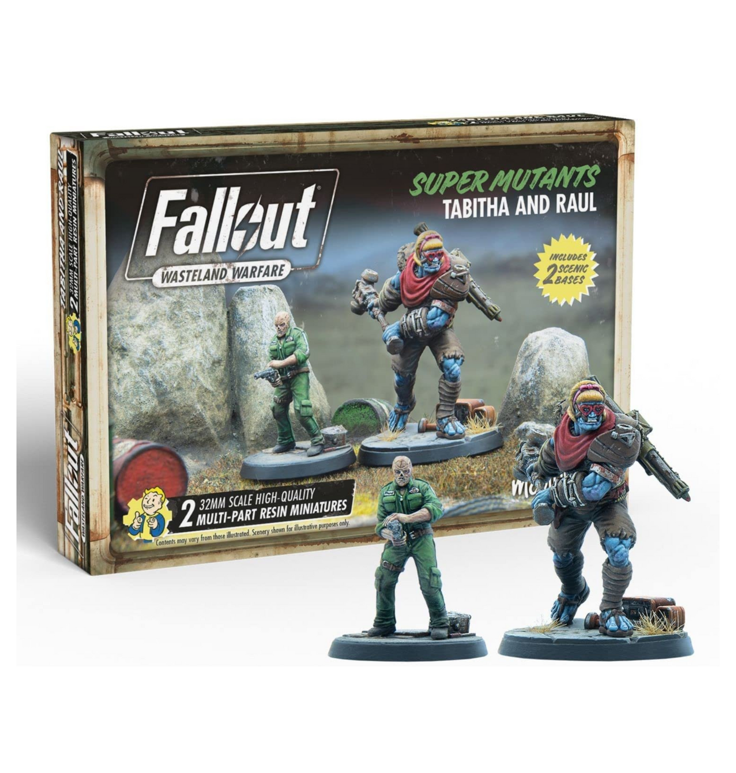 Fallout Wasteland Warfare: Super Mutants Tabitha and Raul