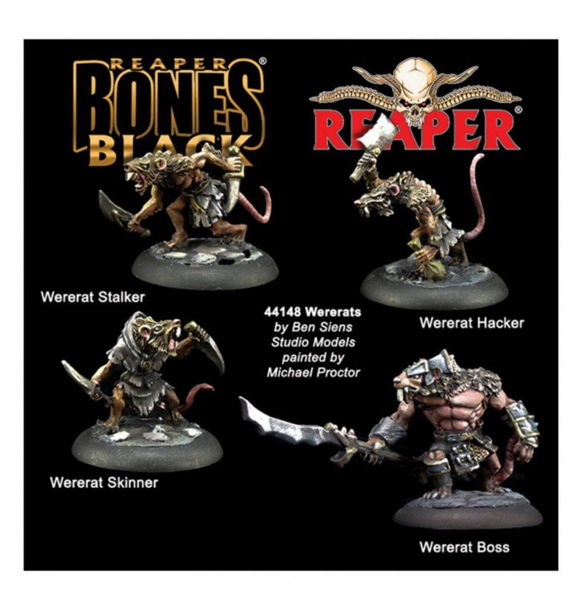 Reaper Bones: BK: Wererats (4)