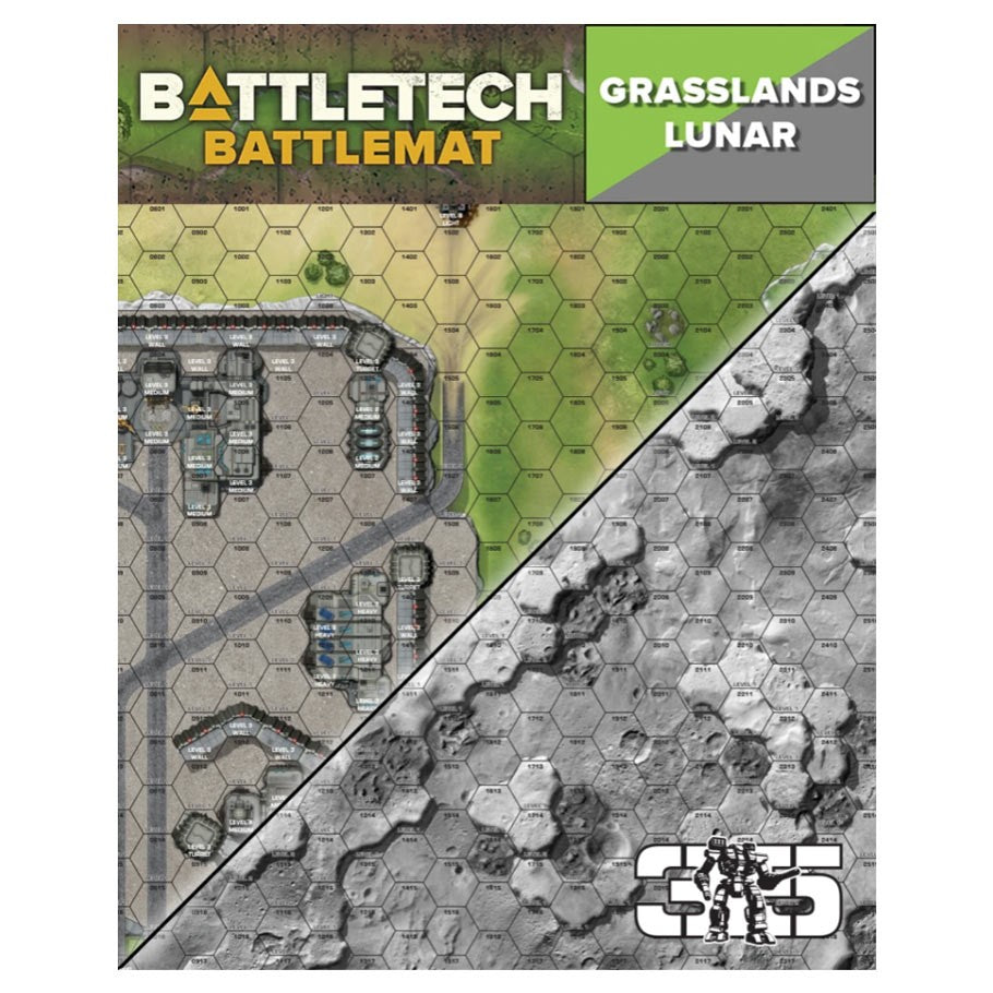 BattleTech: Battle Mat: Grasslands Lunar