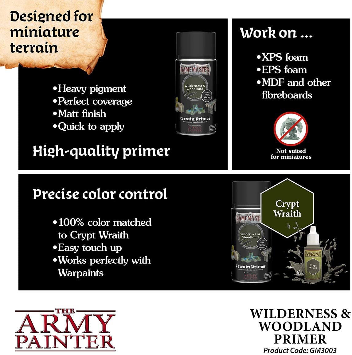 The Army Painter - Gamemaster: Wilderness & Woodland Green Terrain Primer