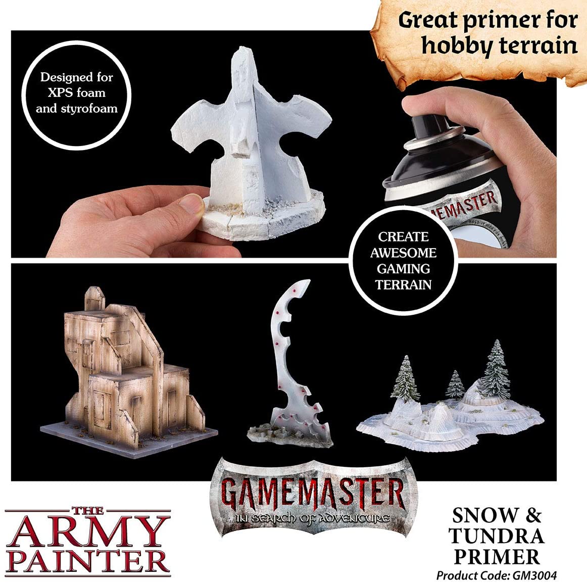 The Army Painter - Gamemaster: Snow & Tundra Terrain Primer