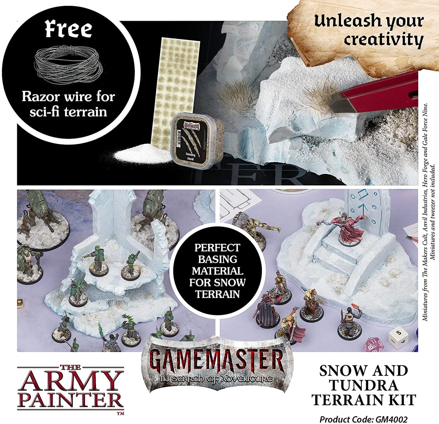 The Army Painter - Gamemaster:  Snow & Tundra Terrain Kit