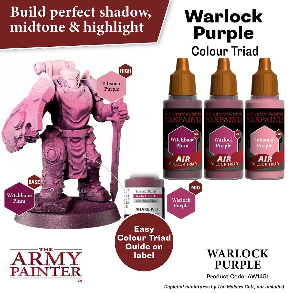 The Army Painter - Warpaints Air: Warlock Purple (18ml/0.6oz)