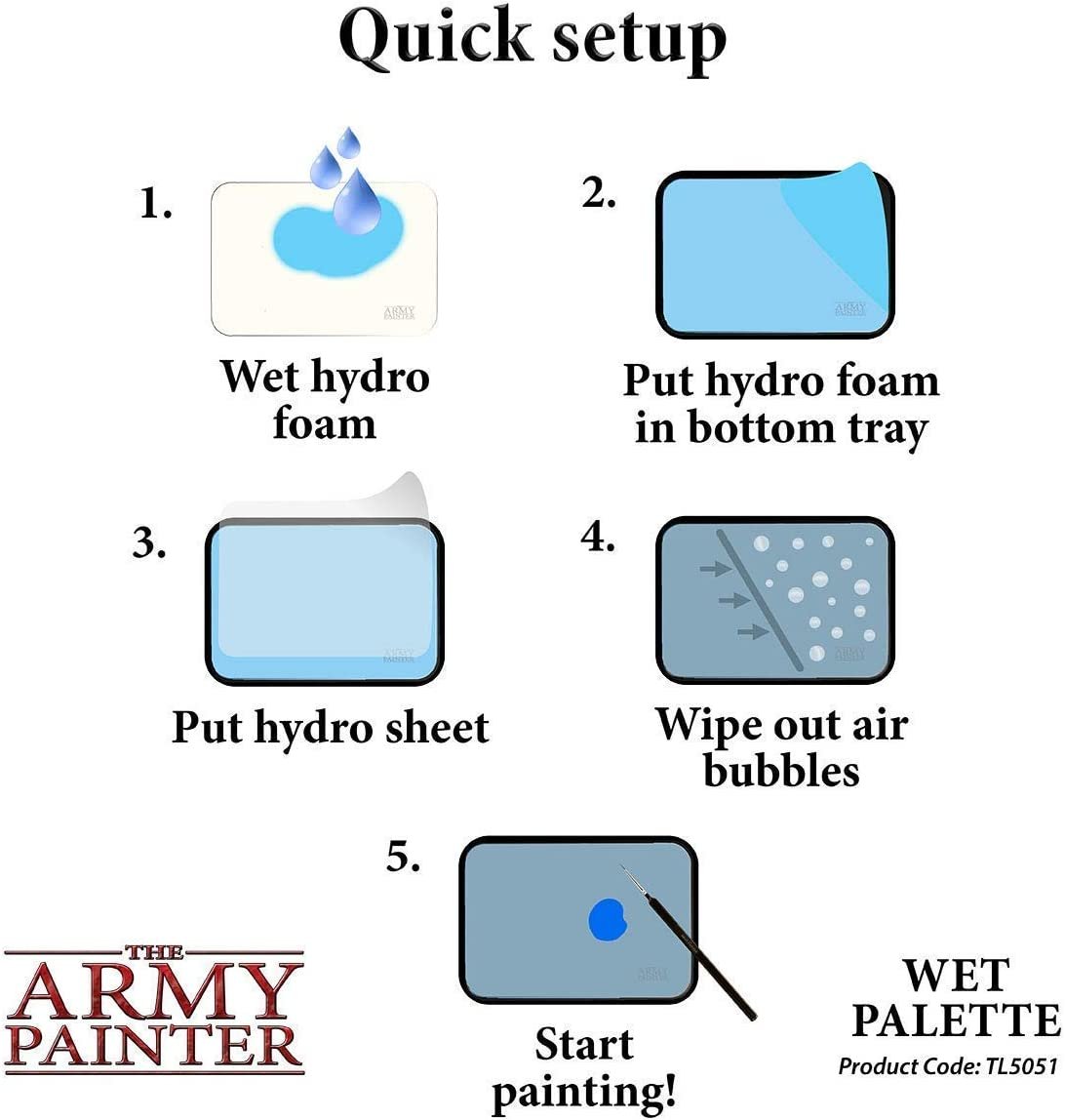 The Army Painter Wet Palette & Hydro Pack Refill Bundle Acrylic