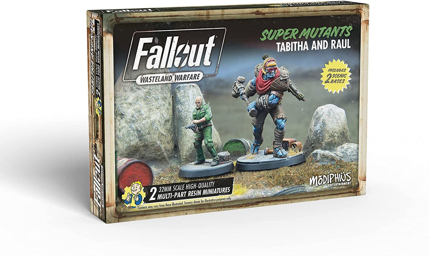 Fallout Wasteland Warfare: Super Mutants Tabitha and Raul
