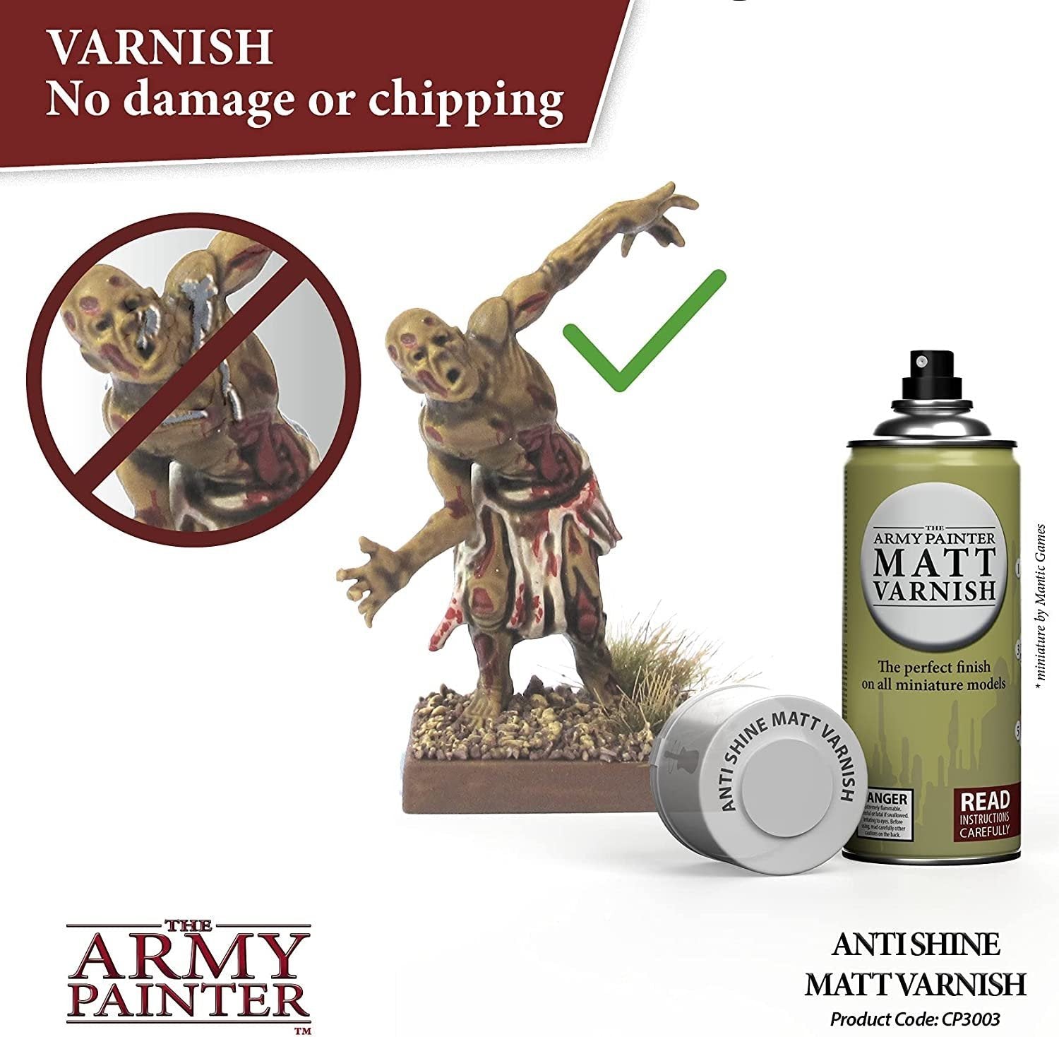 The Army Painter - Anti Shine Matt Varnish (400ml/13.5oz)