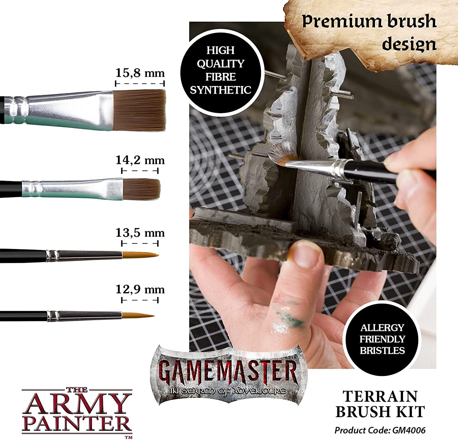 The Army Painter - GameMaster: Terrain Brush Kit