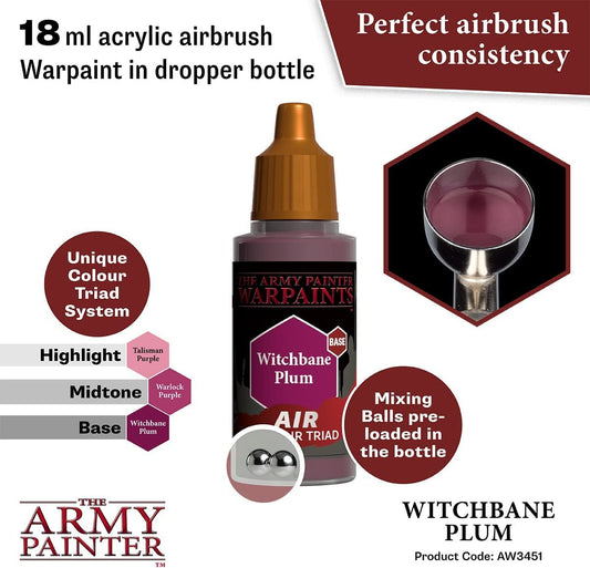 The Army Painter - Warpaints Air: Witchbane Plum (18ml/0.6oz)