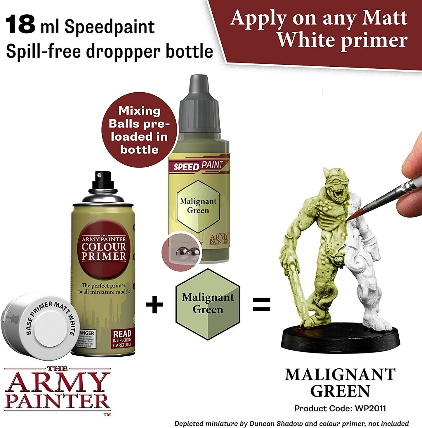The Army Painter - Speedpaints: Malignant Green (18ml/0.6oz)