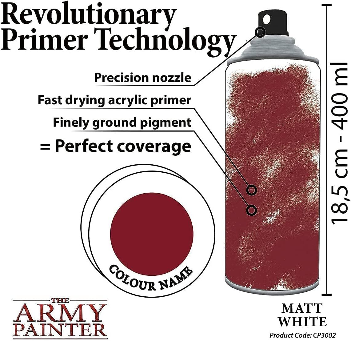 The Army Painter - Colour Primer: Matt Black & Matt White Bundle (400ml/13.5oz)