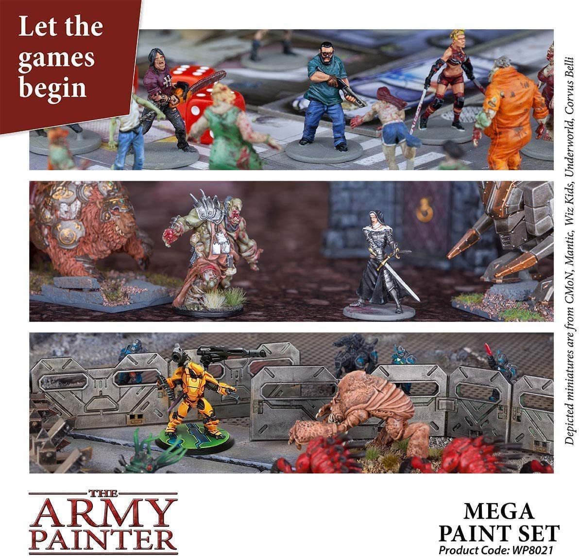 The Army Painter Miniature Painting Kit with Bonus Wargamer Regiment  Miniature Paint Brush - Acrylic Model Paint Set with 50 Bottles of Non  Toxic Model Paints - Mega Paint Set 3 – Wargames Delivered