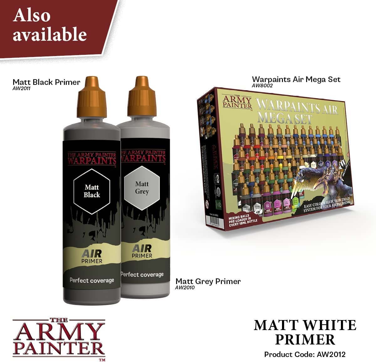 The Army Painter - Warpaints Air: Primer White (100 ml)