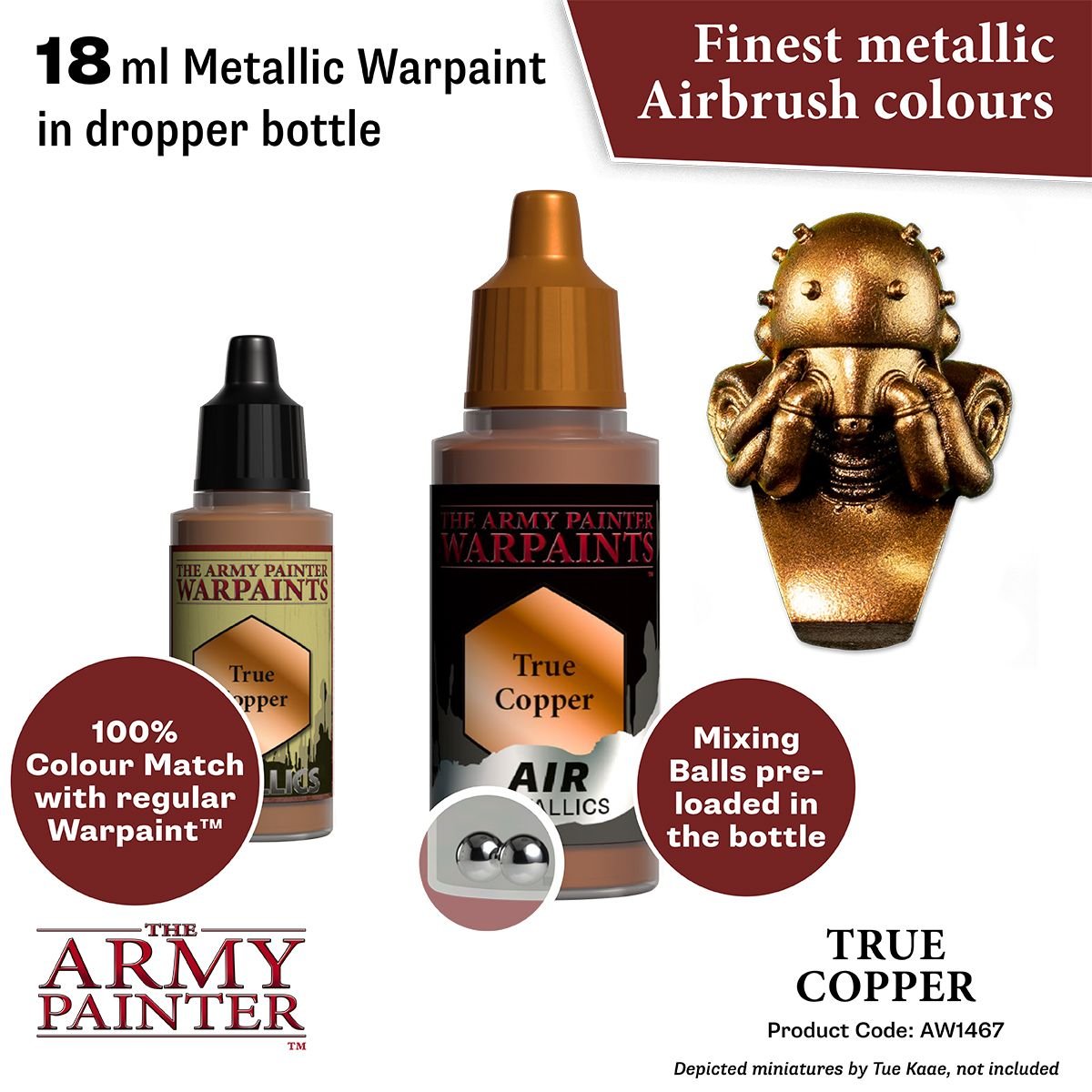 The Army Painter - Warpaints Air Metallics: True Copper (18ml/0.6oz)