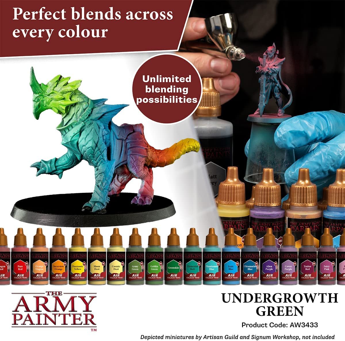 The Army Painter - Warpaints Air: Undergrowth Green (18ml/0.6oz)