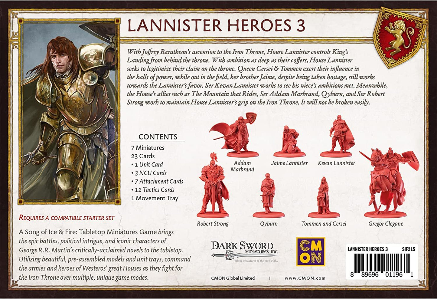 A Song of Ice and Fire - Lannister: Heroes 3