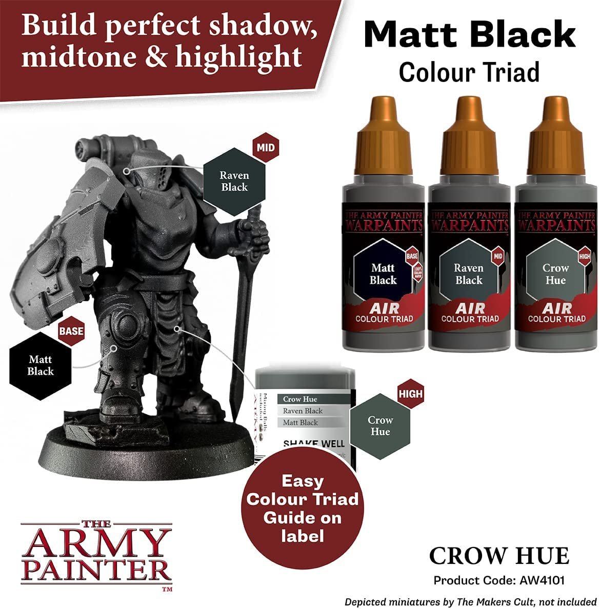 The Army Painter - Warpaints Air: Crow Hue (18ml/0.6oz)