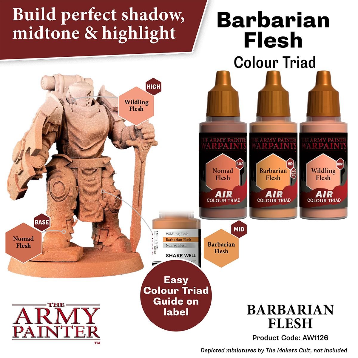 The Army Painter - Warpaints Air: Barbarian Flesh (18ml/0.6oz)