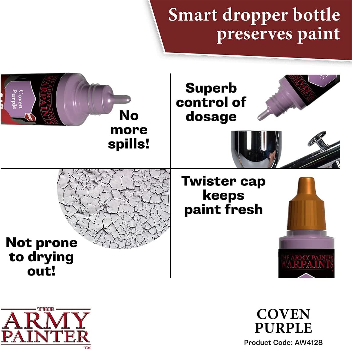 The Army Painter - Warpaints Air: Coven Purple (18ml/0.6oz)