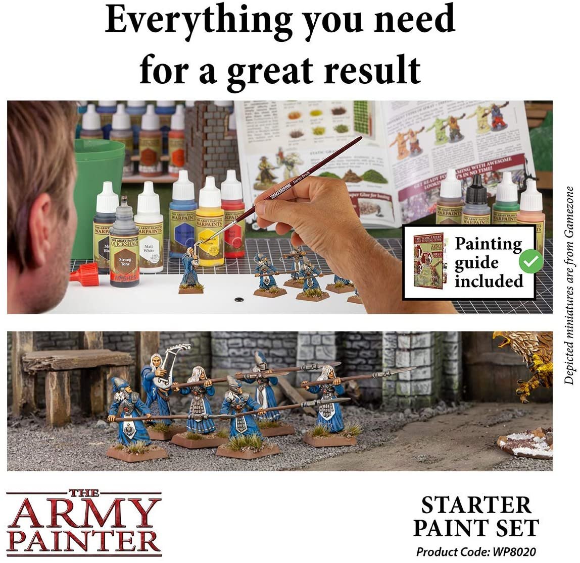 The Army Painter Basic Hobby Collection Miniature Painting Kit Acrylic  Paint set