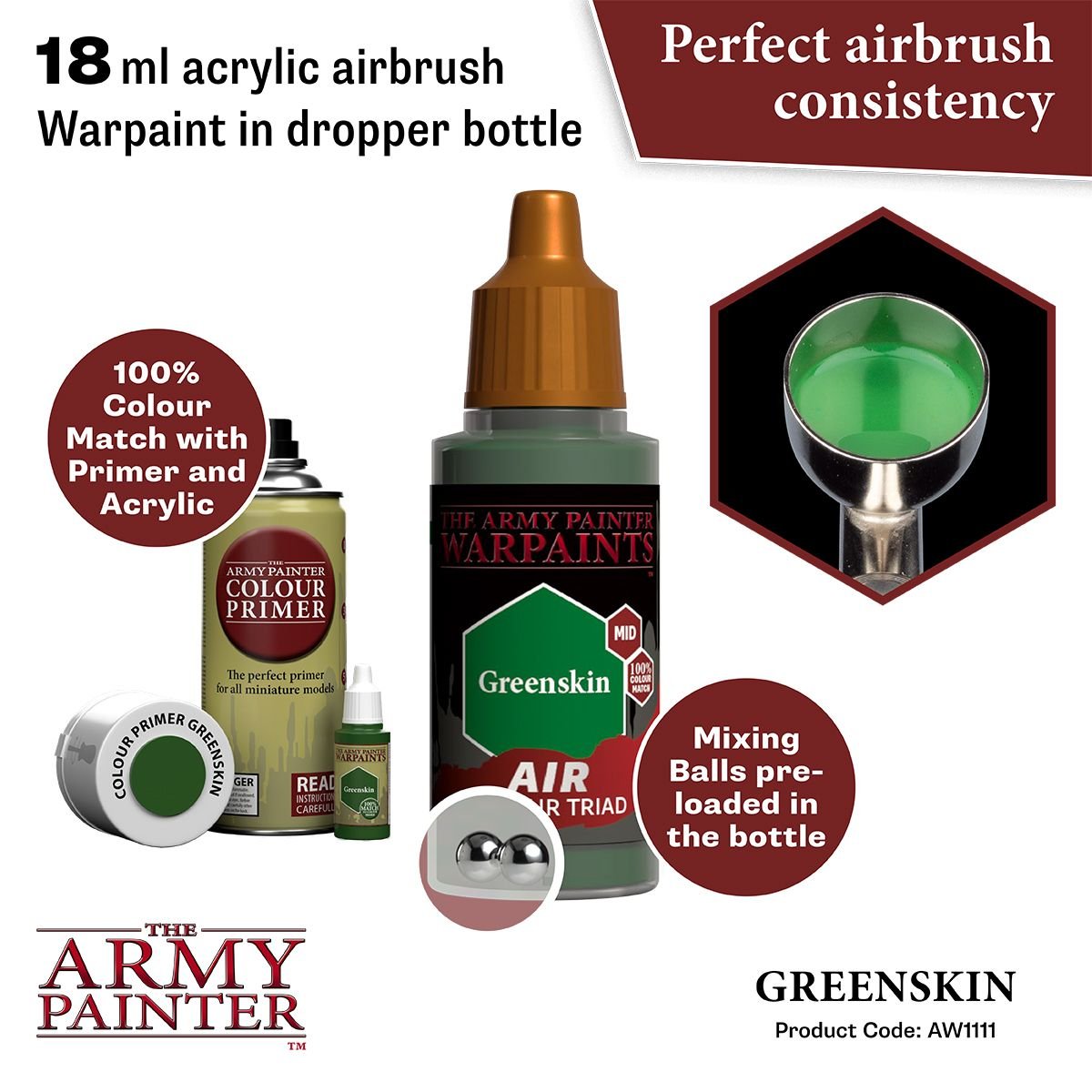 The Army Painter - Warpaints Air: Greenskin (18ml/0.6oz)