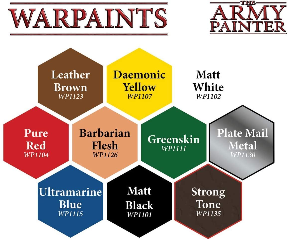 The Army Painter - Metallic Colours Paint Set of 10 Acrylic Metallic Paint  New