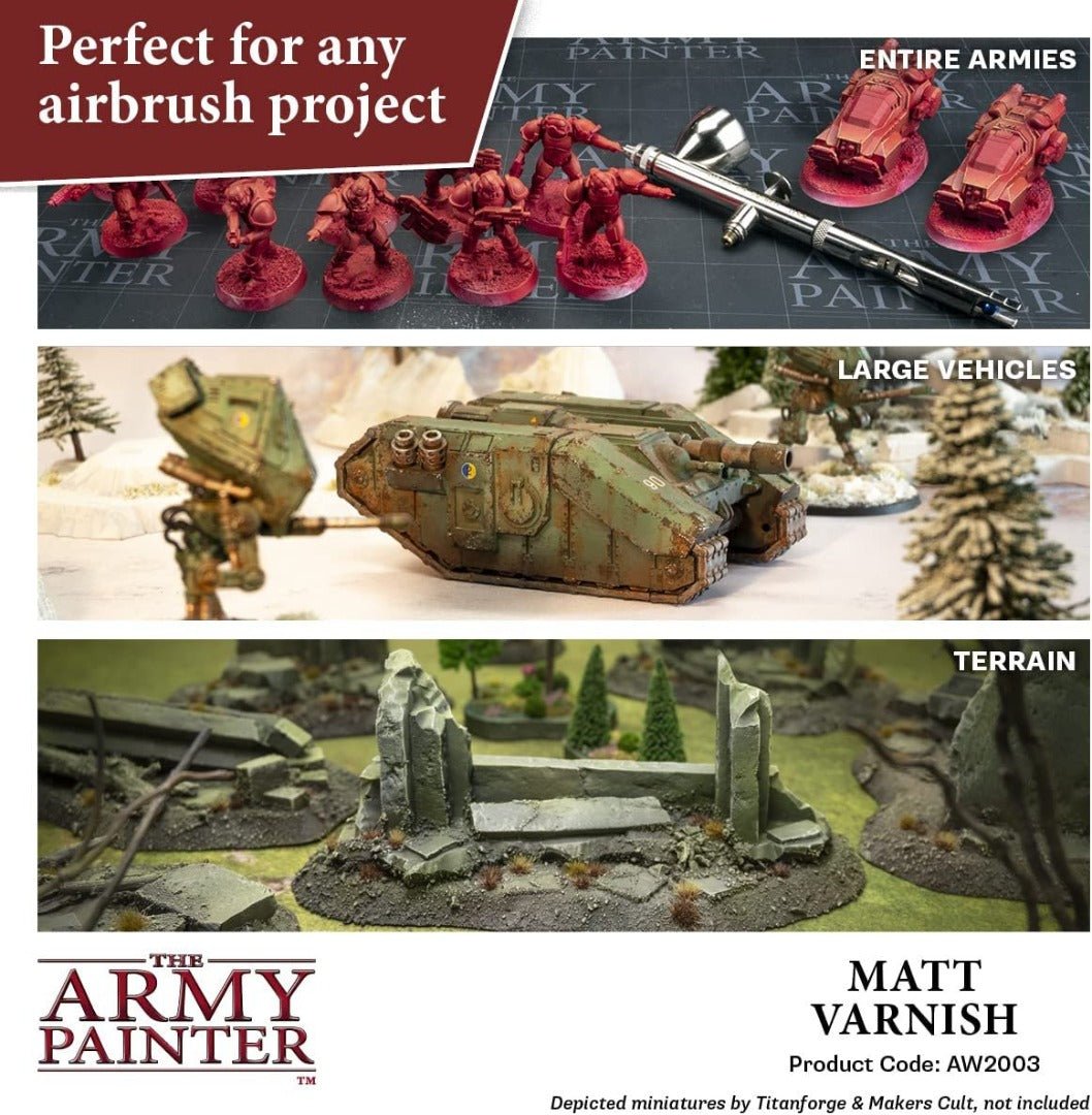 The Army Painter - Warpaints Air: Airbrush Varnish Bundle (3x100 ml)