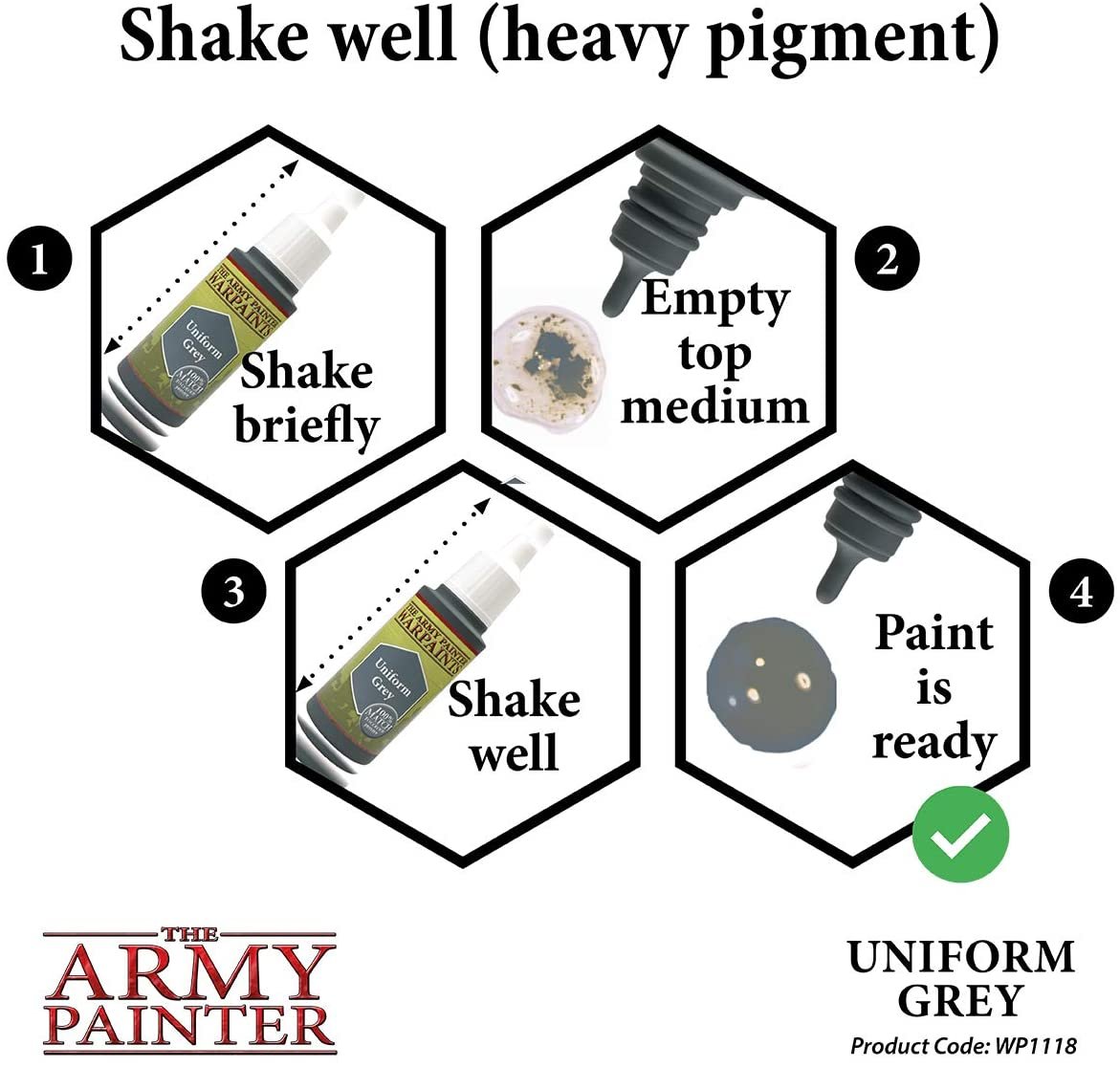 The Army Painter - Warpaints: Uniform Grey (18ml/0.6oz)