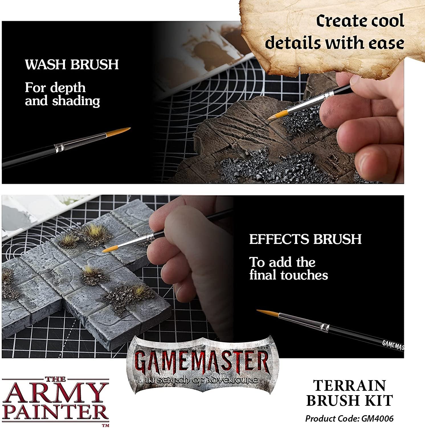 The Army Painter - GameMaster: Terrain Brush Kit