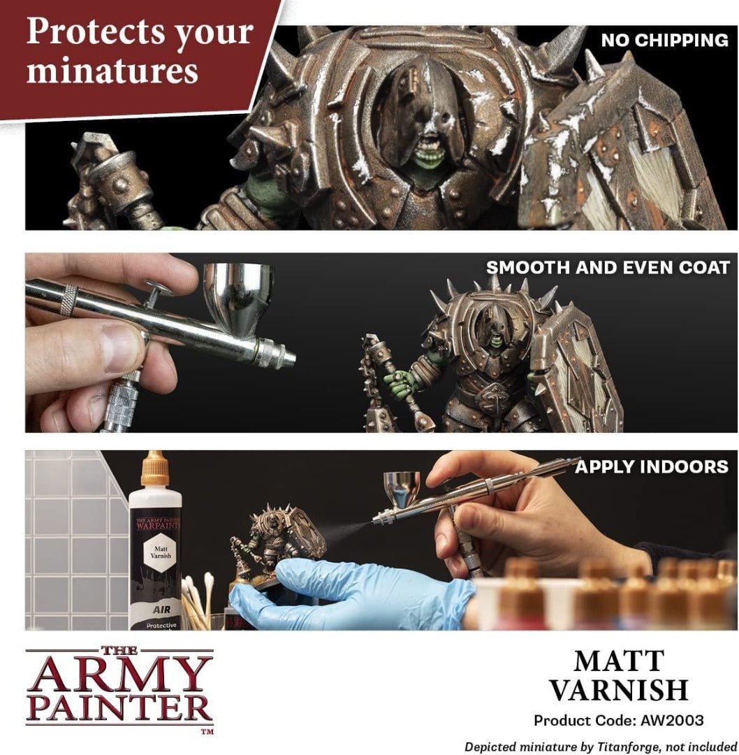 The Army Painter - Warpaints Air: Airbrush Varnish Bundle (3x100 ml)