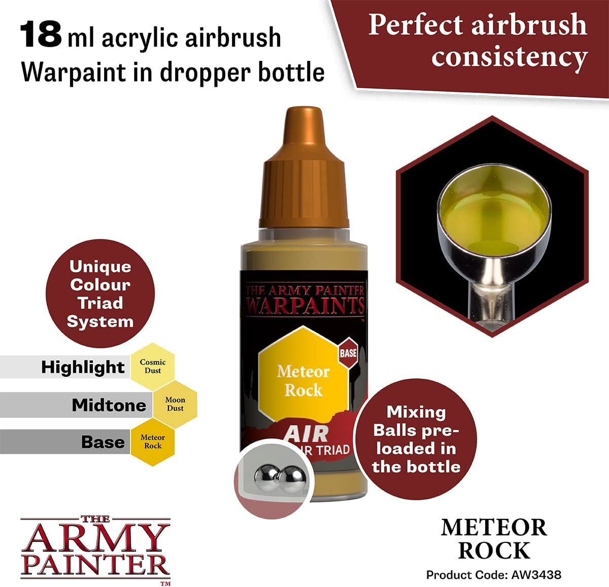 The Army Painter - Warpaints Air: Meteor Rock (18ml/0.6oz)