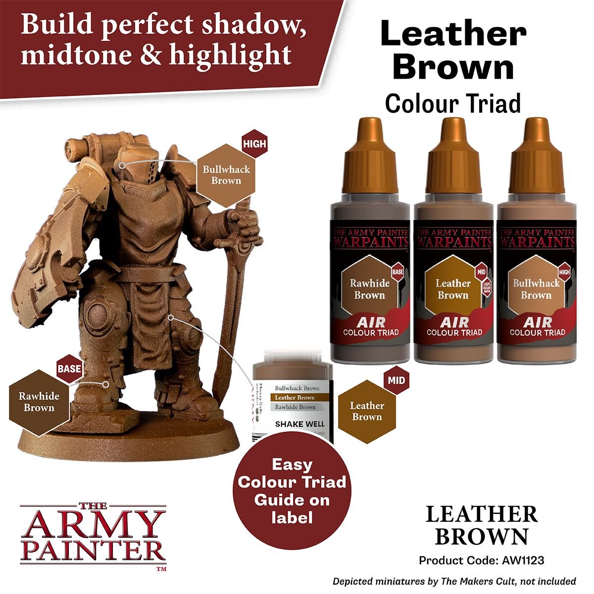 The Army Painter - Warpaints Air: Leather Brown (18ml/0.6oz)