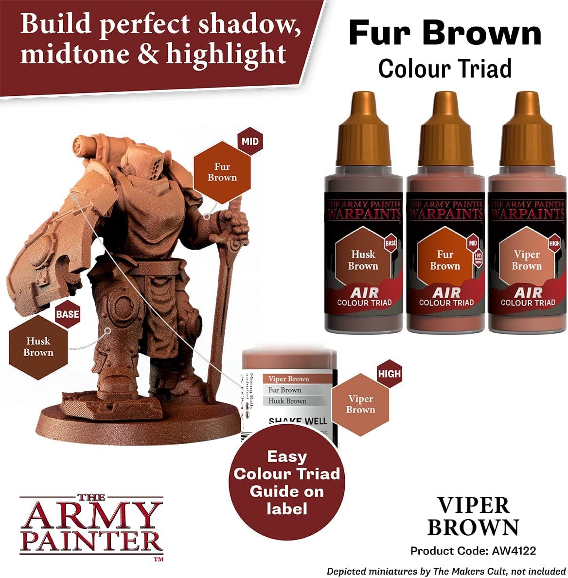 The Army Painter - Warpaints Air: Viper Brown (18ml/0.6oz)