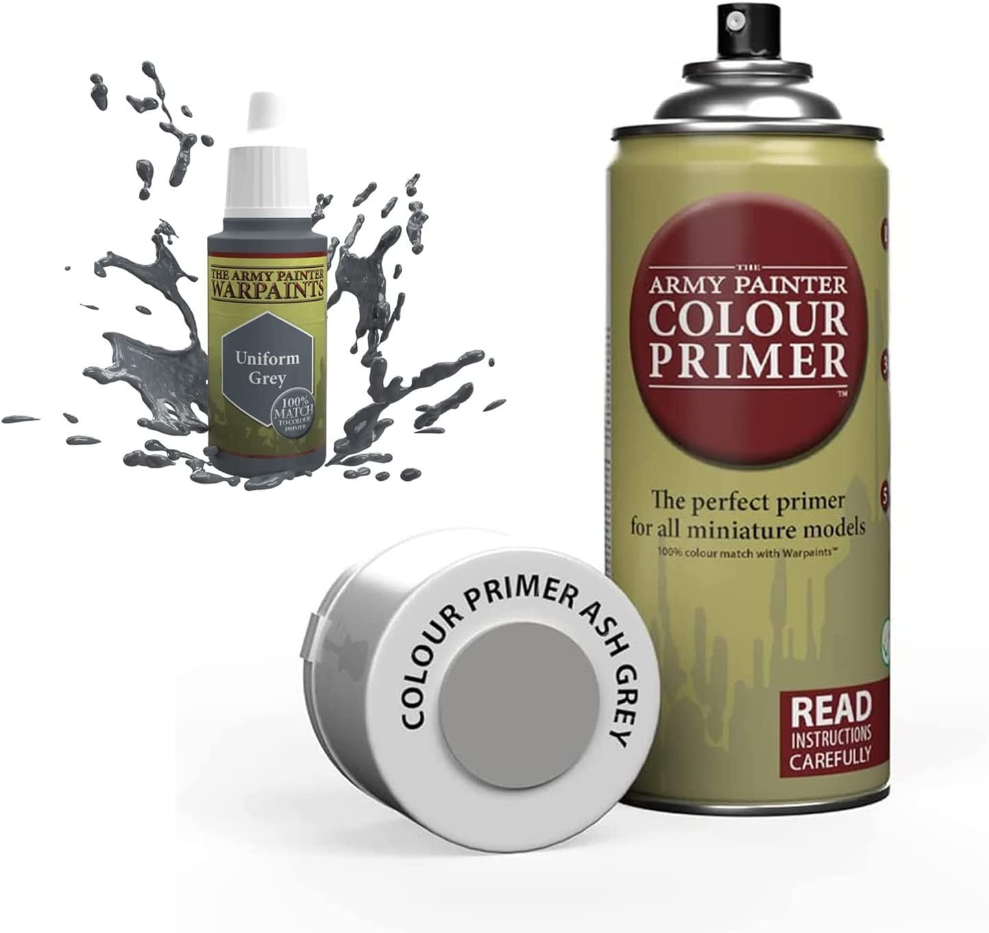 The Army Painter - Colour Primer: Ash Grey & Uniform Grey (400ml/13.5oz)