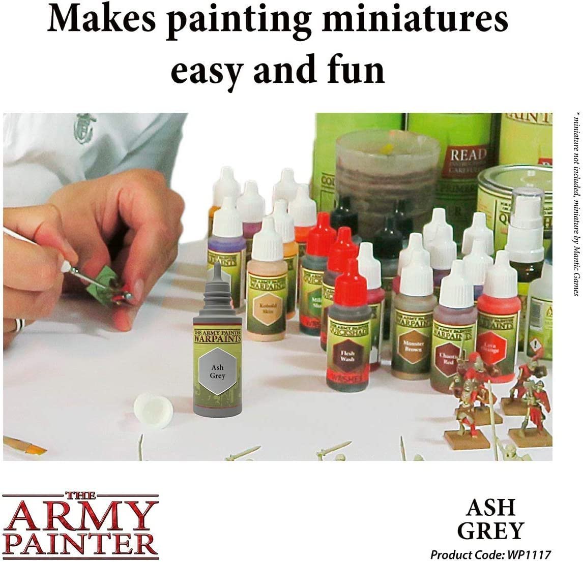 The Army Painter - Colour Primer: Ash Grey & Uniform Grey (400ml/13.5oz)