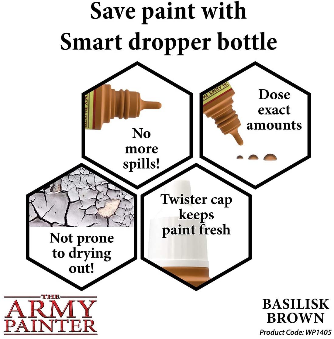 The Army Painter - Warpaints: Basilisk Brown (18ml/0.6oz)