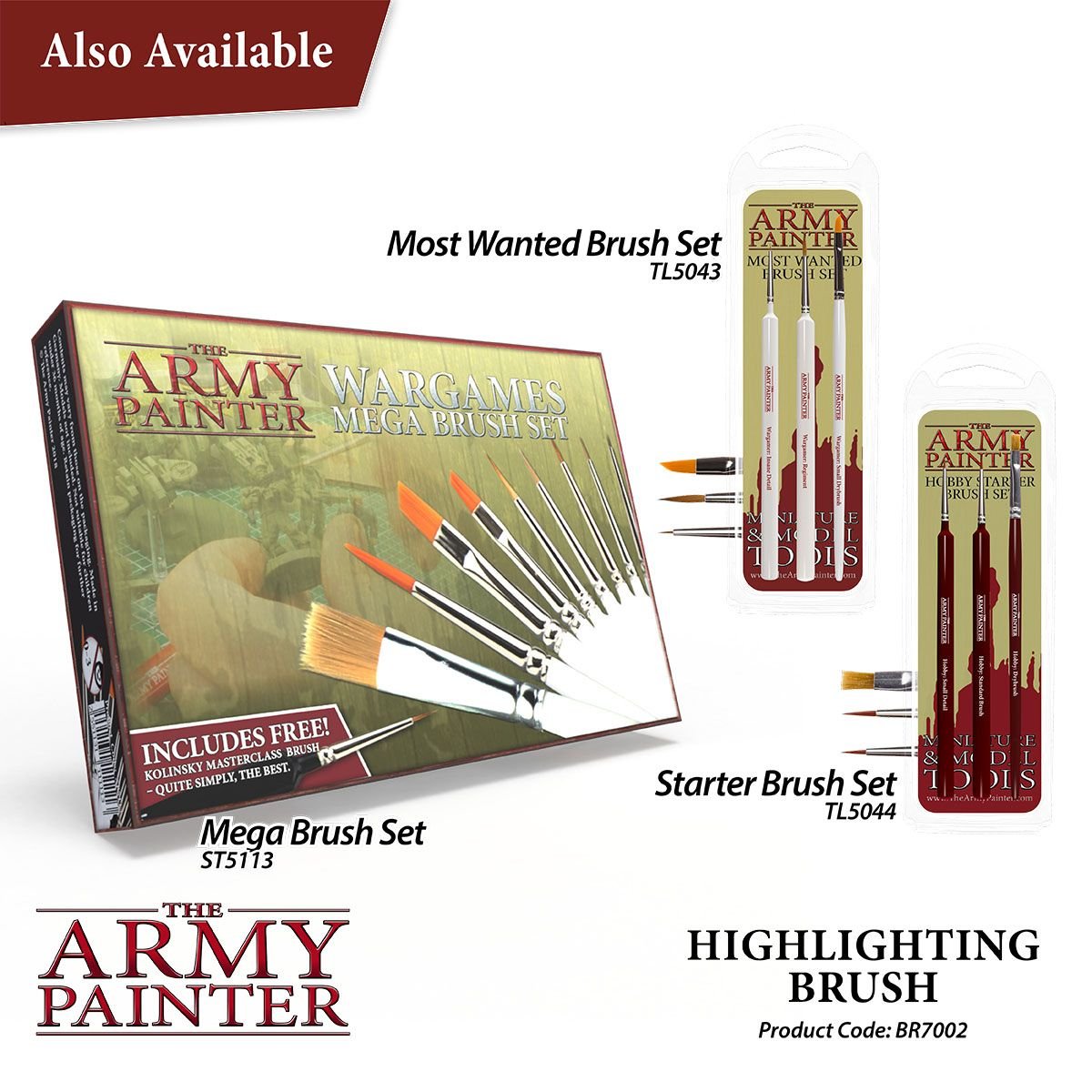 The Army Painter - Hobby Brush: Highlighting Brush