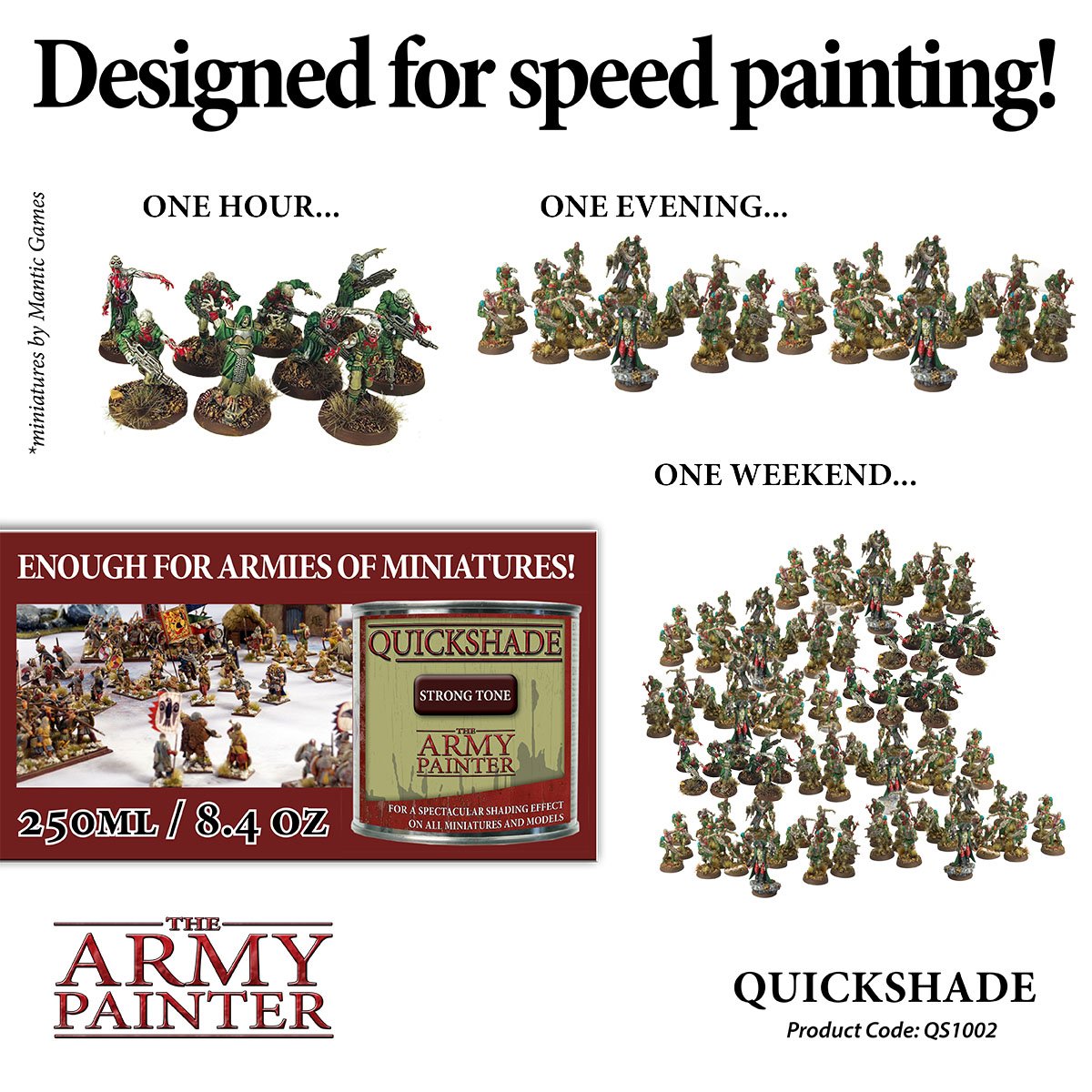 The Army Painter - Quickshade Dips: Strong Tone (250 ml)