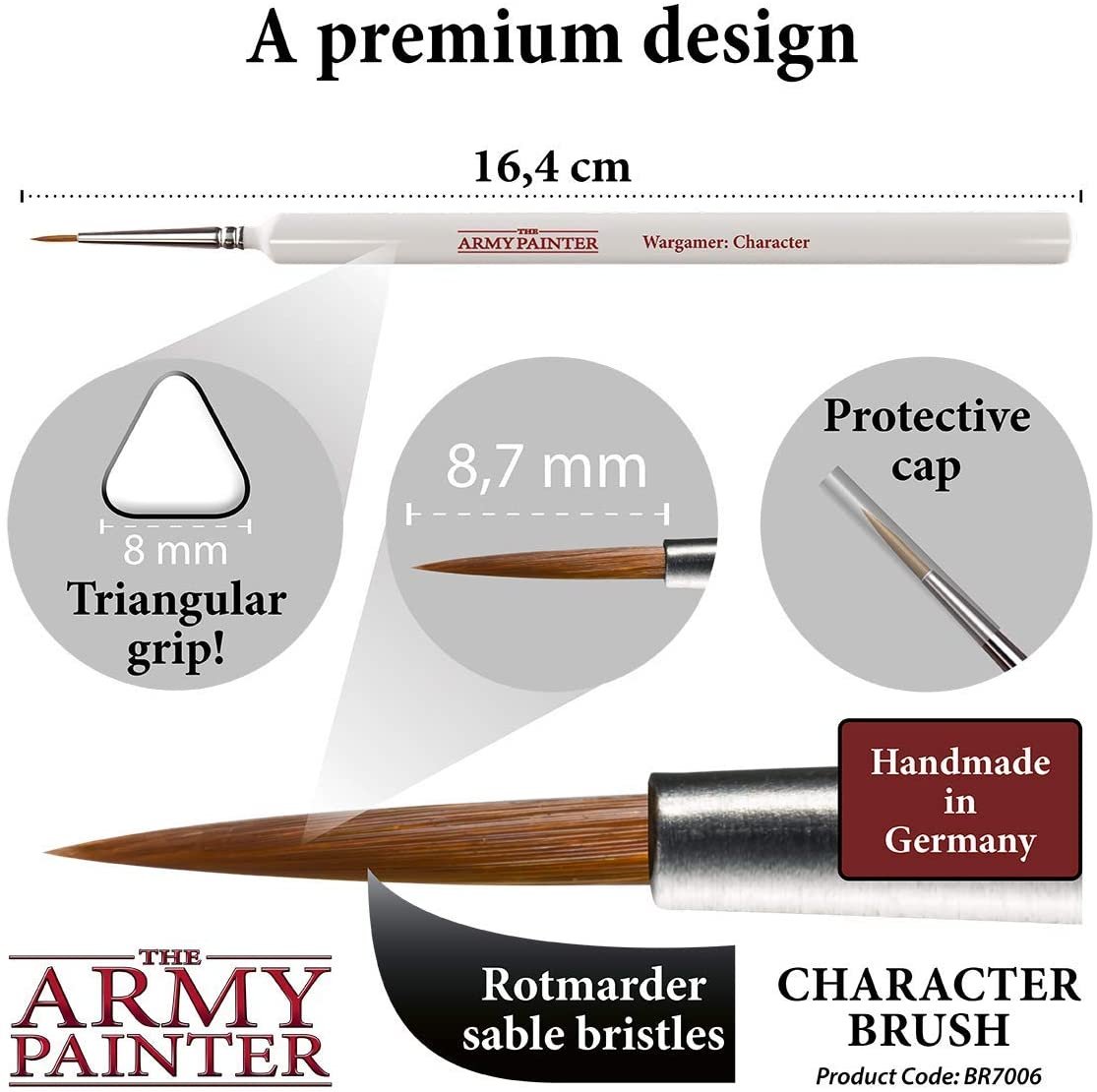The Army Painter - Wargamer Brush: Character Brush