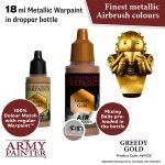 The Army Painter - Warpaints Air Metallics: Greedy Gold (18ml/0.6oz)