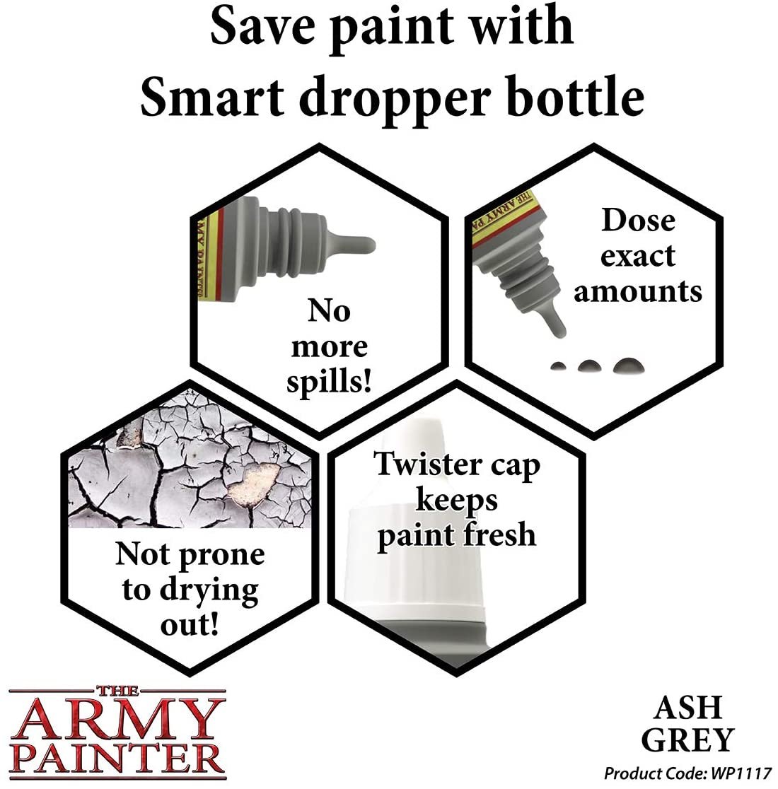 The Army Painter - Warpaints: Ash Grey (18ml/0.6oz)