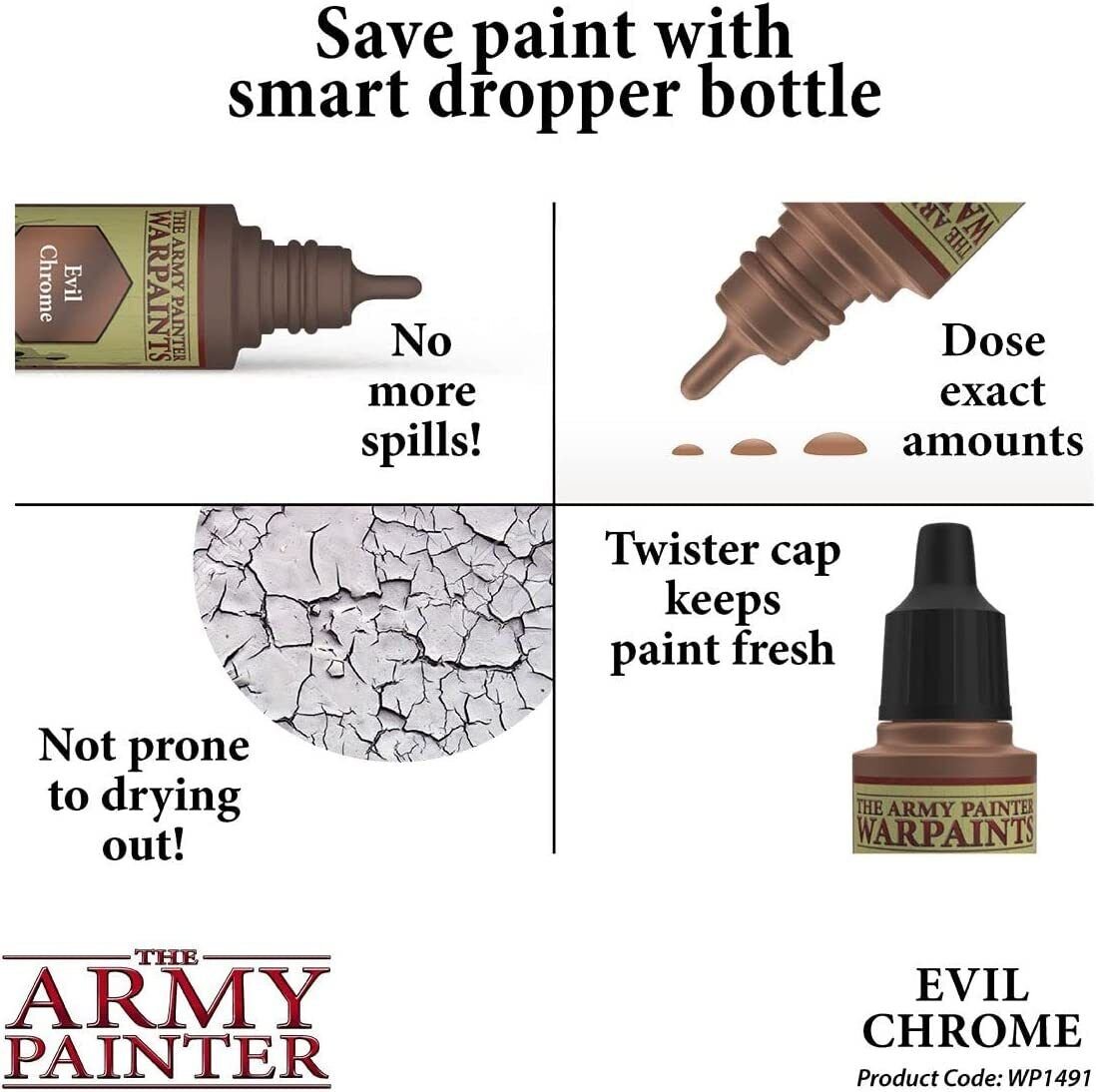 The Army Painter - Warpaints Metallics: Evil Chrome (18ml/0.6oz)