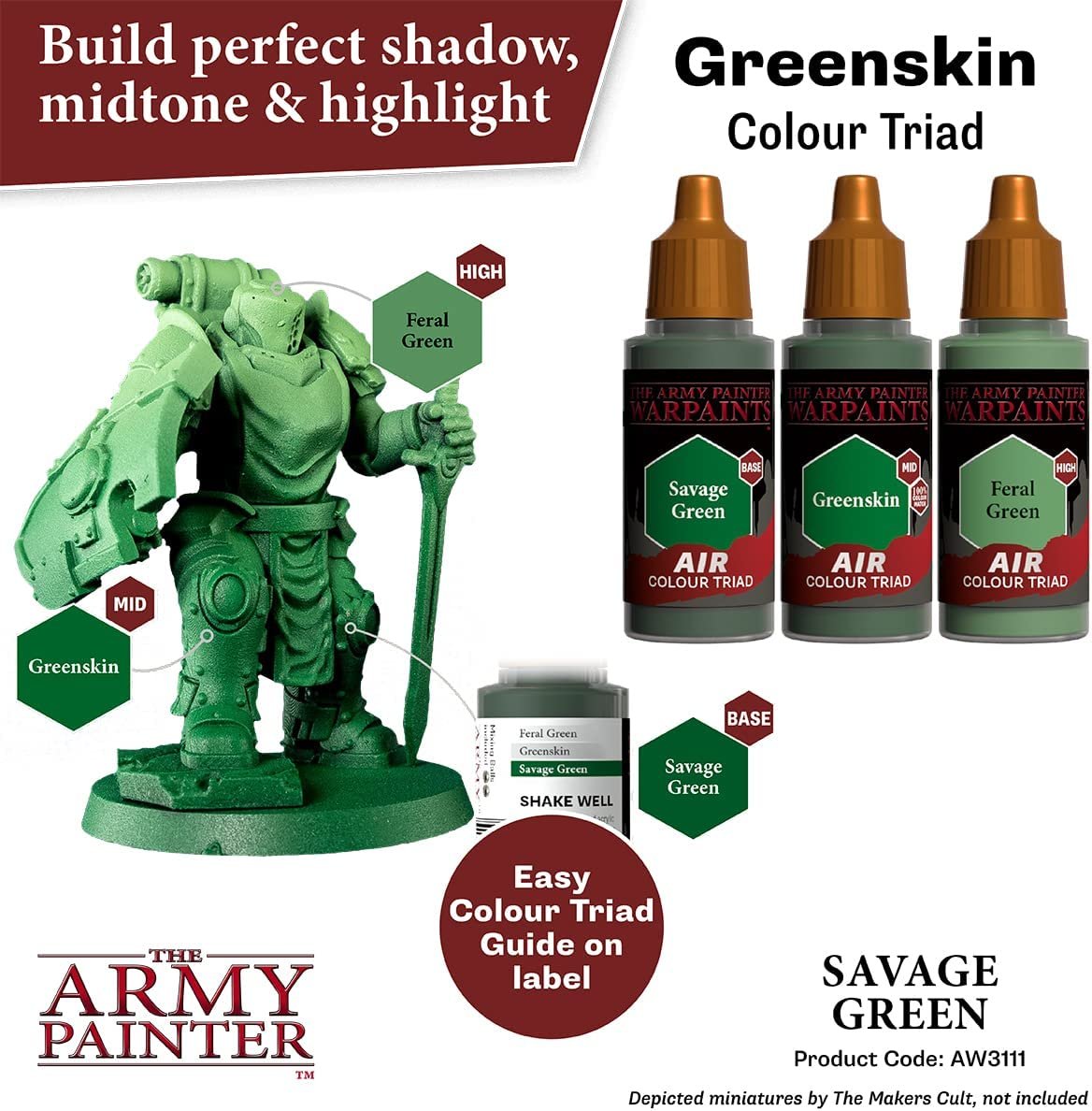 The Army Painter - Warpaints Air: Savage Green (18ml/0.6oz)
