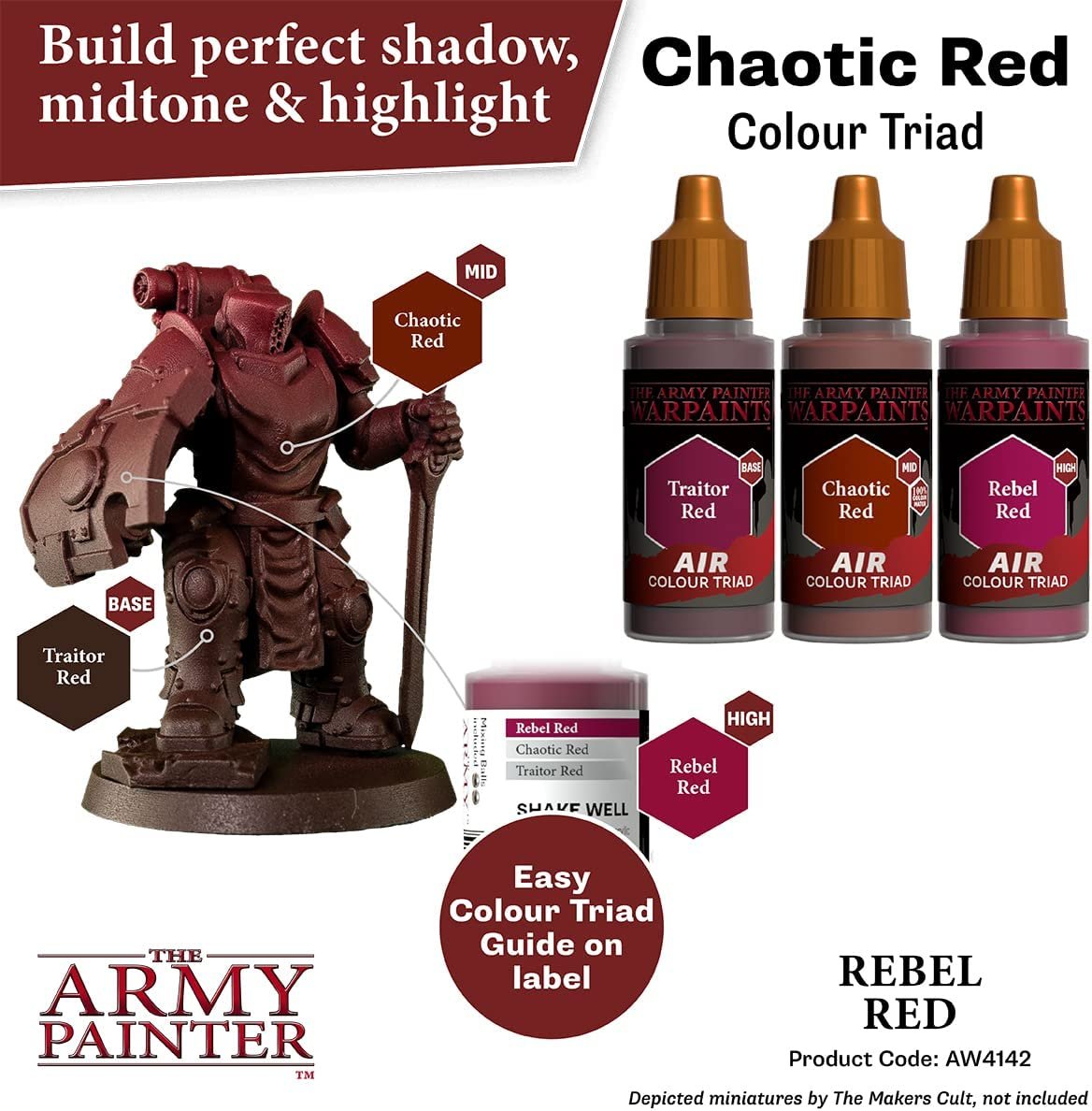 The Army Painter - Warpaints Air: Rebel Red (18ml/0.6oz)