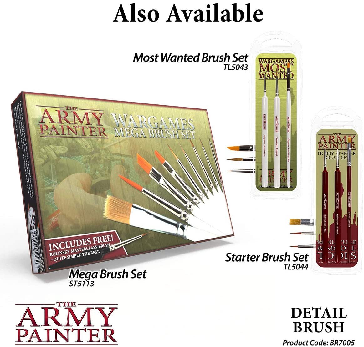 The Army Painter - Wargamer Brush: Detail Brush