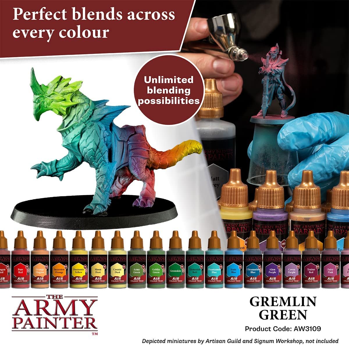 The Army Painter - Warpaints Air: Gremlin Green (18ml/0.6oz)