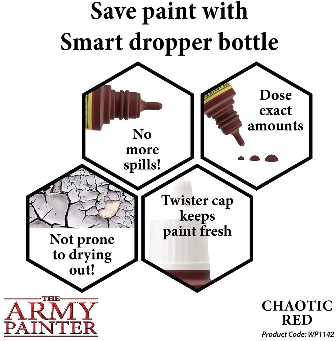 The Army Painter - Warpaints: Chaotic Red (18ml/0.6oz)