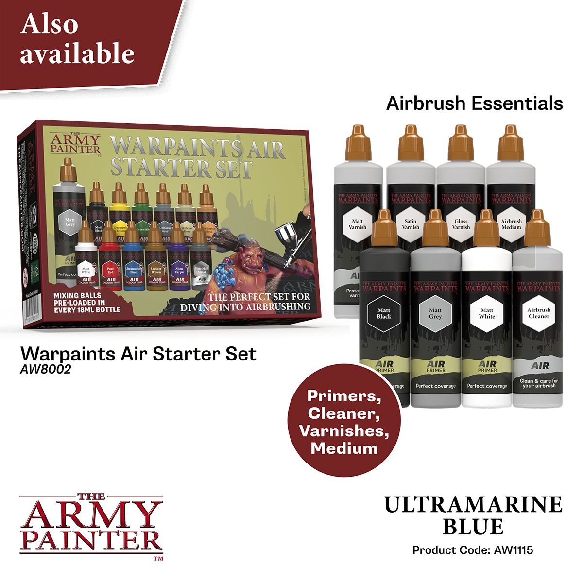 The Army Painter - Warpaints Air: Ultramarine Blue (18ml/0.6oz)